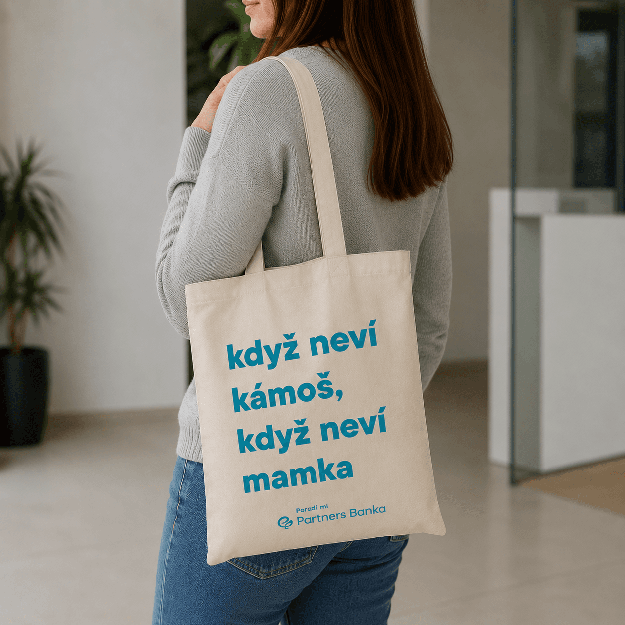 Partners Banka - Bavlněná taška