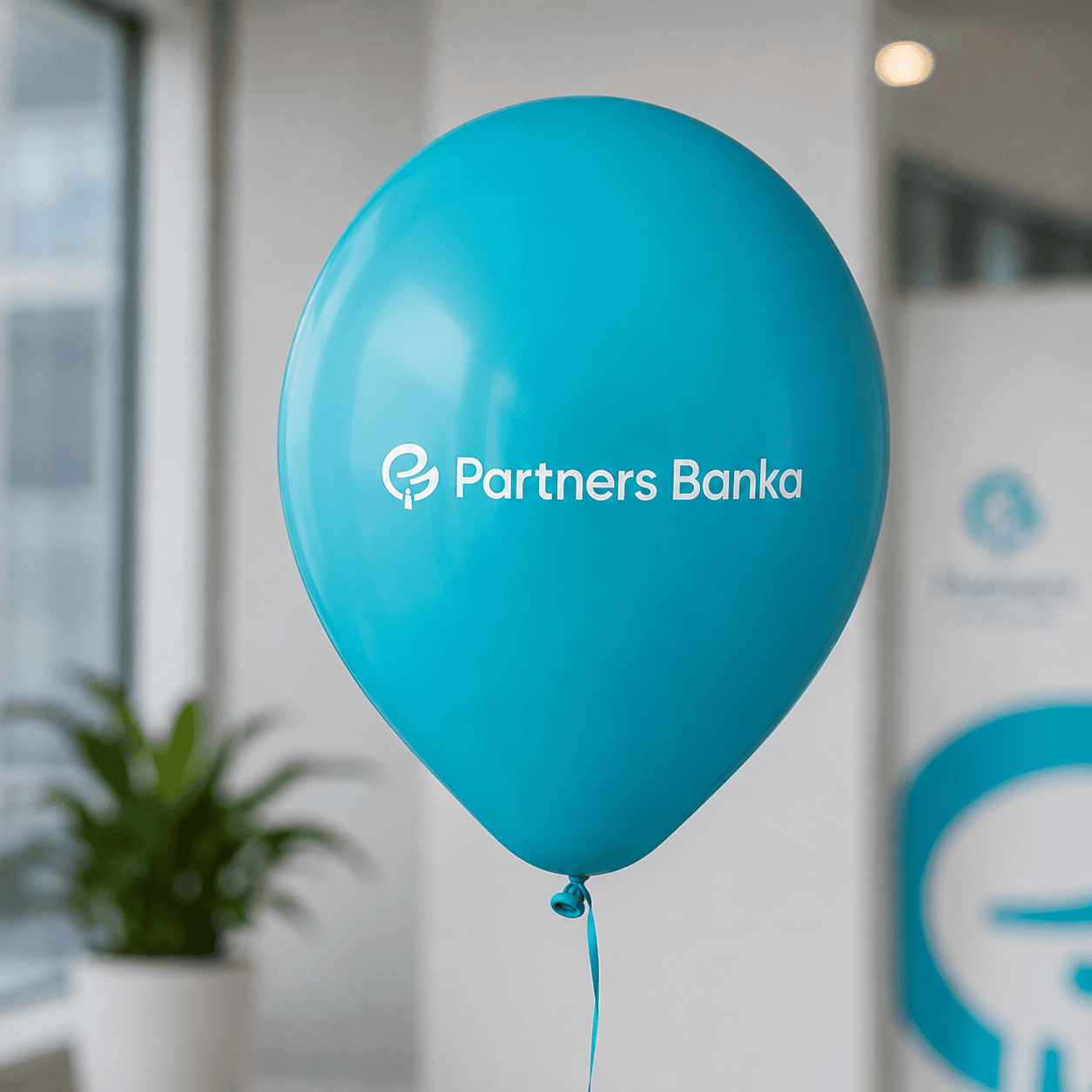 Partners Banka - Nafukovací balónky - balení 50 ks